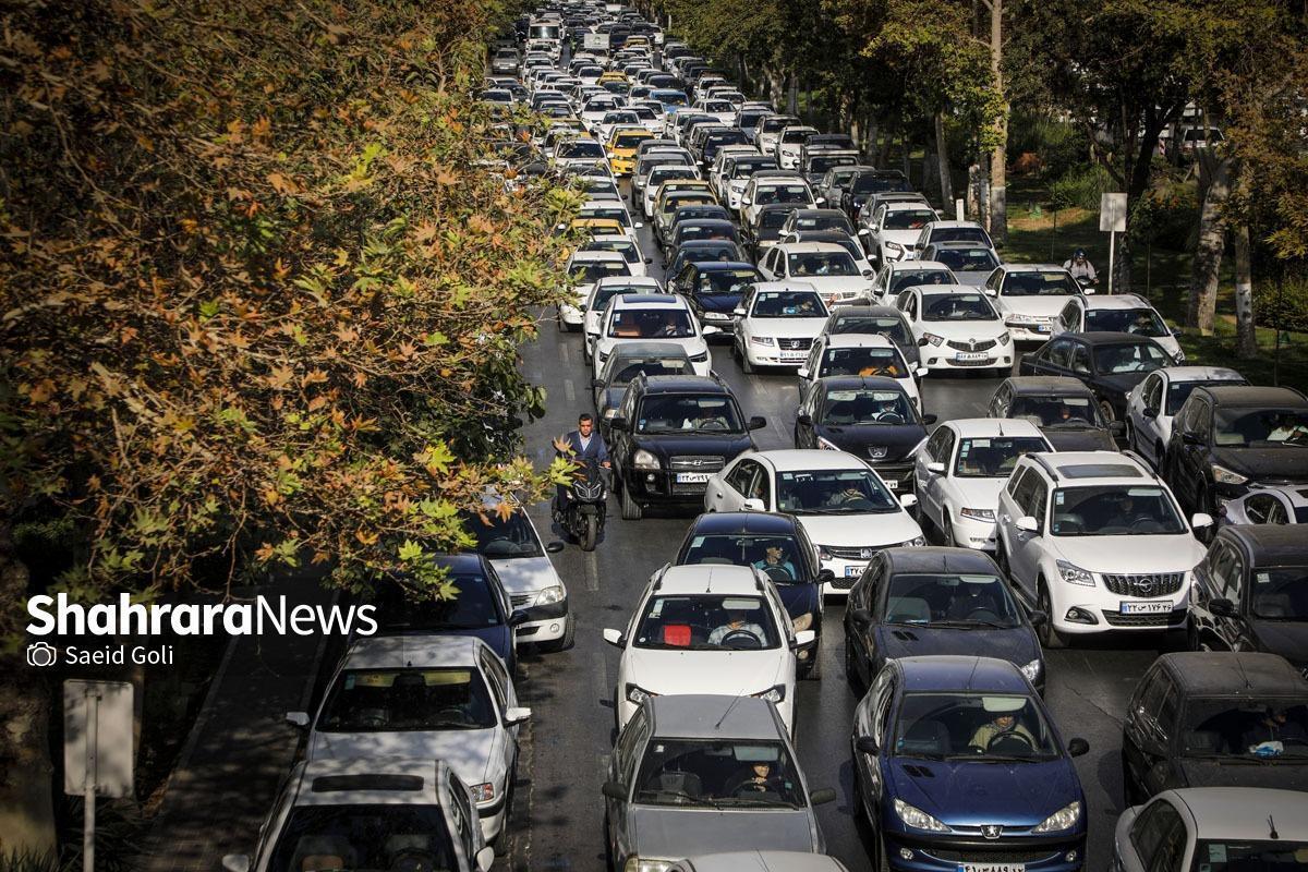 ترافیک بسیارسنگین در همه معابر منتهی به تفرجگاه&zwnj;ها (امروز، ۱۳ فروردین ۱۴۰۵)