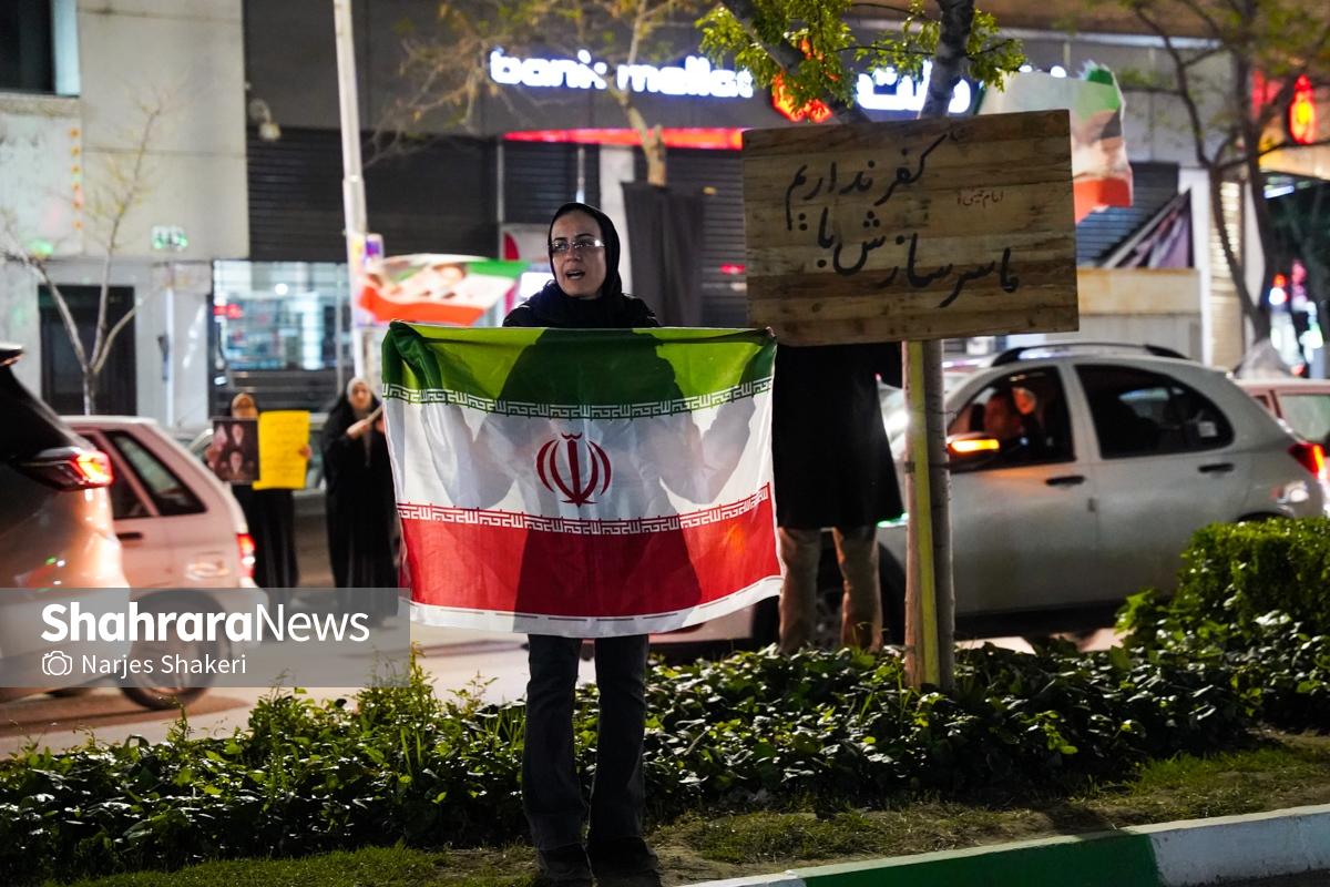 گزارش تصویری | سی‌وچهارمین خروش شبانه مشهدی‌ها در حمایت از نیروهای مسلح