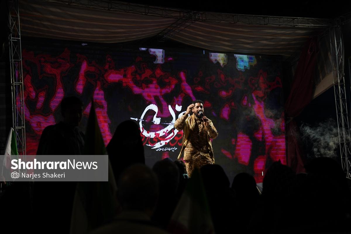 گزارش تصویری | سی‌وچهارمین خروش شبانه مشهدی‌ها در حمایت از نیروهای مسلح