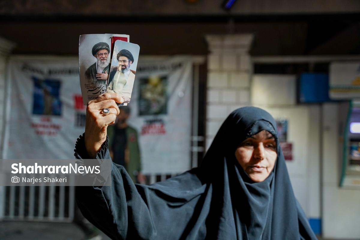 گزارش تصویری | سی‌وچهارمین خروش شبانه مشهدی‌ها در حمایت از نیروهای مسلح