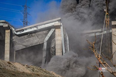 گزارش تصویری | حمله دشمن آمریکایی- صهیونی به پل B۱ کرج