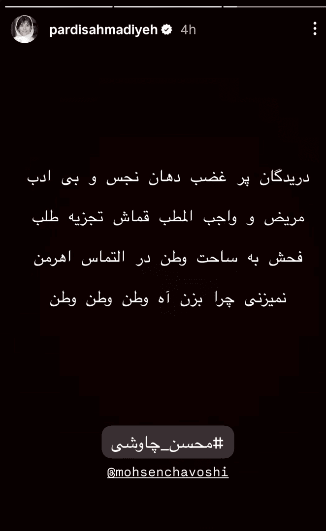 واکنش آرمان درویش و پردیس احمدیه به این روزهای وطن + عکس و فیلم