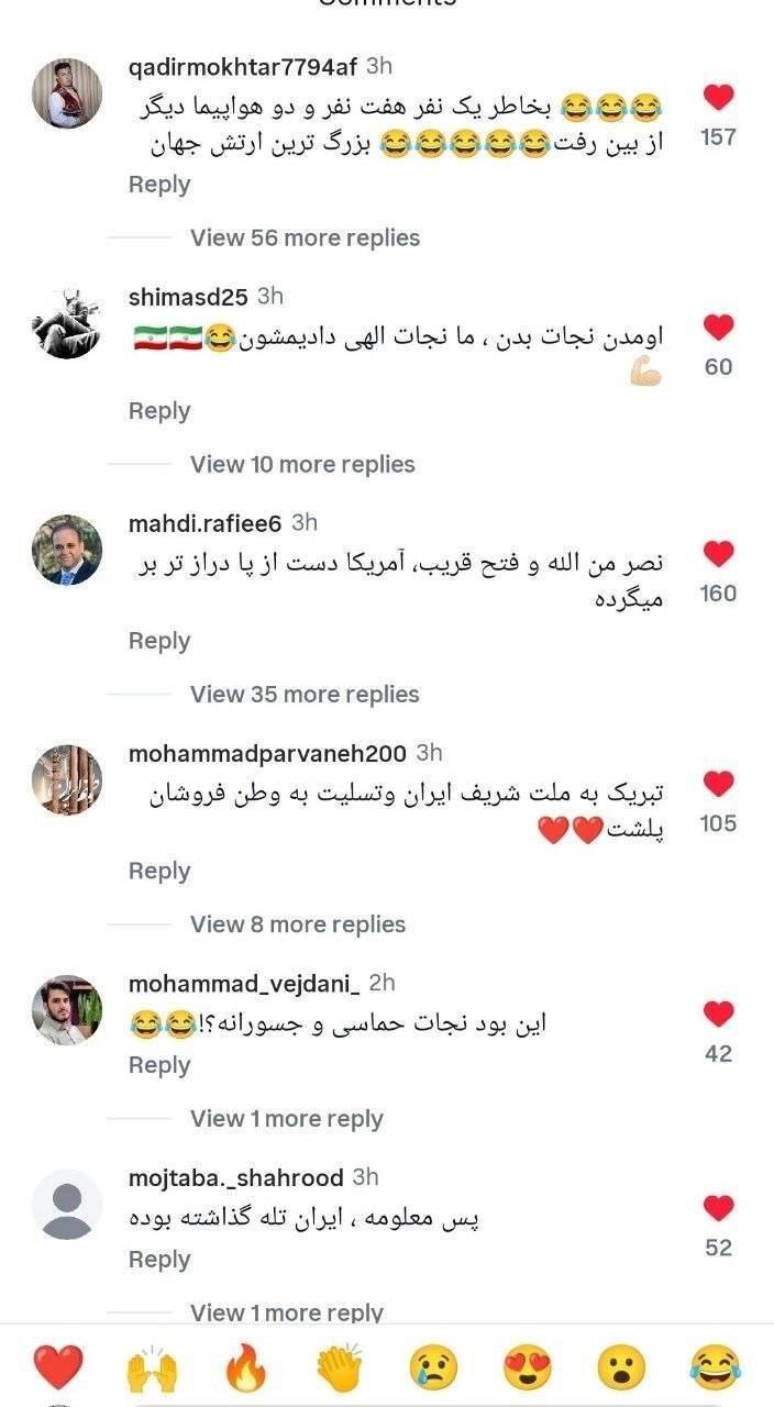 کامنت‌های مردم در پست بی‌بی‌سی فارسی درباره غرق شدن آمریکا در باتلاق گاوخونی