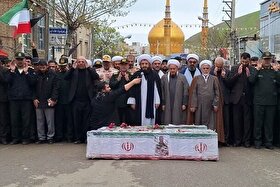 وداع باشکوه با ۳ شهید اقتدار در اردبیل