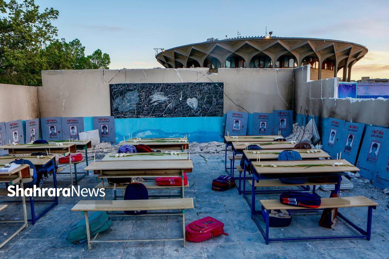 سوگواری هنری برای کودکان میناب در تئاتر شهر برگزار شد (۱۷ فروردین ۱۴۰۵)