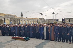 عضو سابق شورای شهر مشهد در حرم رضوی تشییع شد + عکس