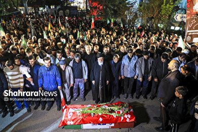 گزارش تصویری | وداع با پیکر مطهر پرستار شهید «حسین عشقی» در مشهد