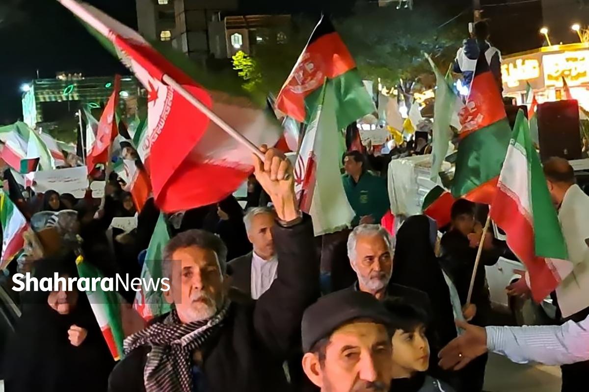 شکوه حضور مهاجران افغانستانی مقیم مشهد در اربعین رهبر شهید انقلاب