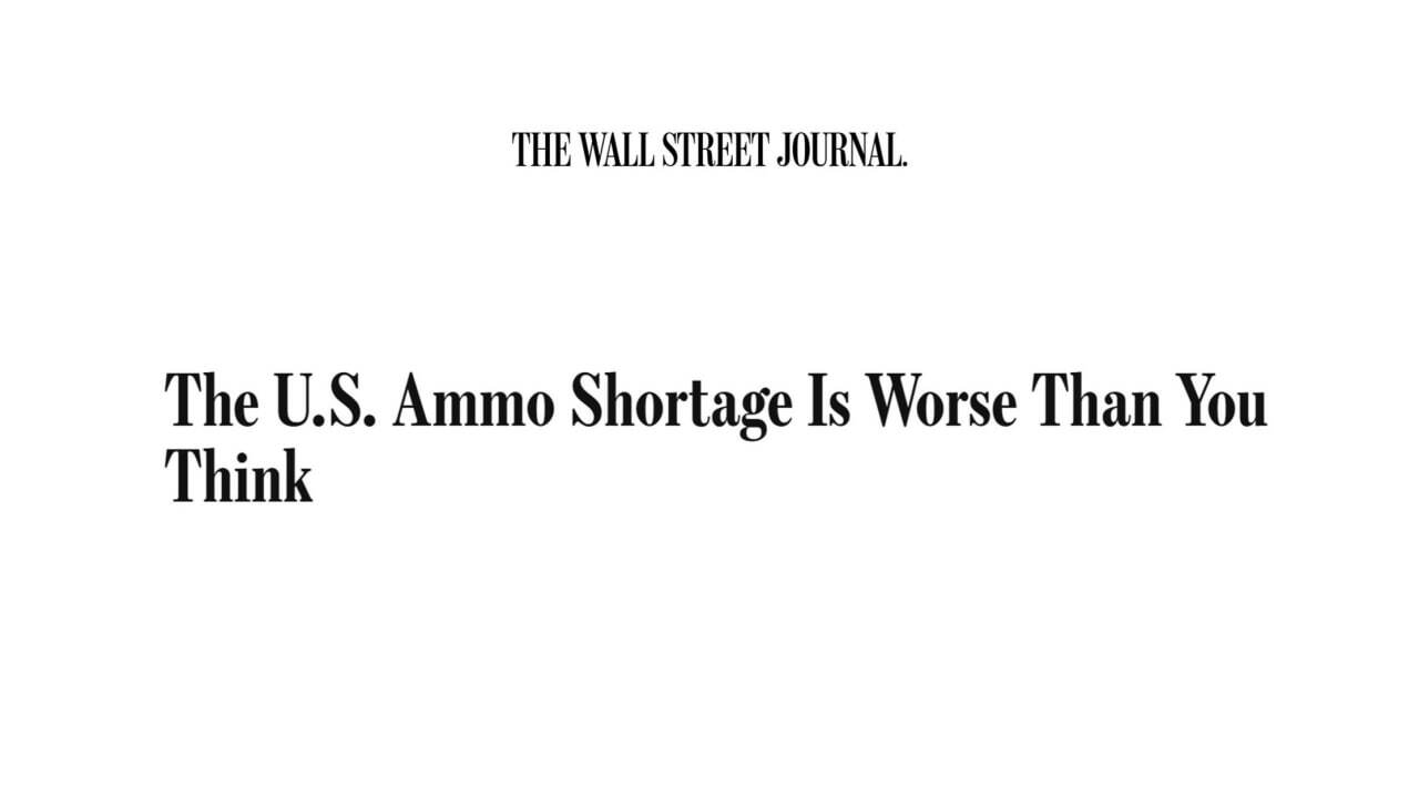 وال استریت ژورنال: معضل کمبود مهمات برای آمریکا از آنچه تصور می‌کنید بدتر است