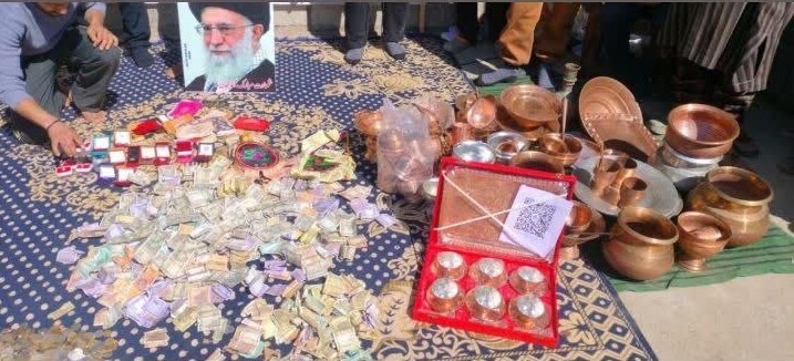 کمپین بزرگ شیعیان کشمیری برای کمک به ایران + عکس