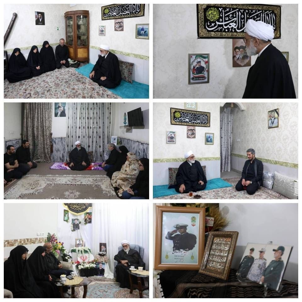 حضور تولیت آستان قدس رضوی در منازل خانوادههای معظم شهیدان ناو دنا، در مشهد + تصاویر حضور تولیت آستان قدس رضوی در منازل خانوادههای معظم شهیدان ناو دنا، در مشهد + تصاویر