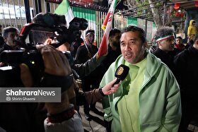 خداداد عزیزی در تجمعات مردمی مشهد | برای من نام ایران و این پرچم مهم است + فیلم