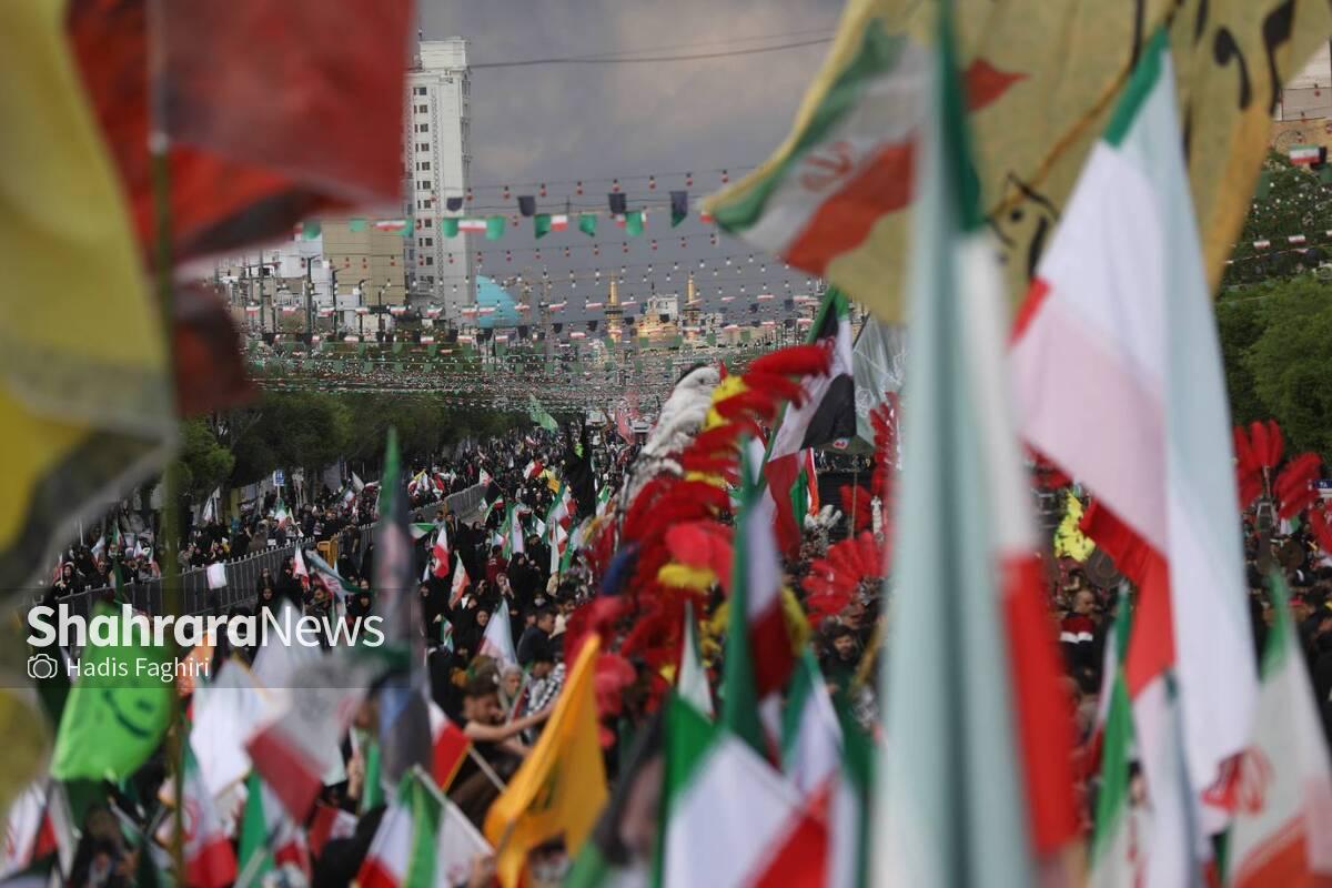 مراسم چهلمین روز شهادت رهبر شهید انقلاب اسلامی در مشهد برگزار شد + فیلم (۲۰ فروردین ۱۴۰۵)