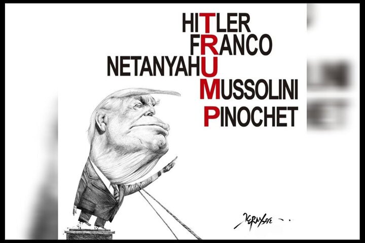 ائتلاف کاریکاتوریستهای جهانی به آمریکا و رژیم صهیونیستی ائتلاف کاریکاتوریستهای جهانی به آمریکا و رژیم صهیونیستی