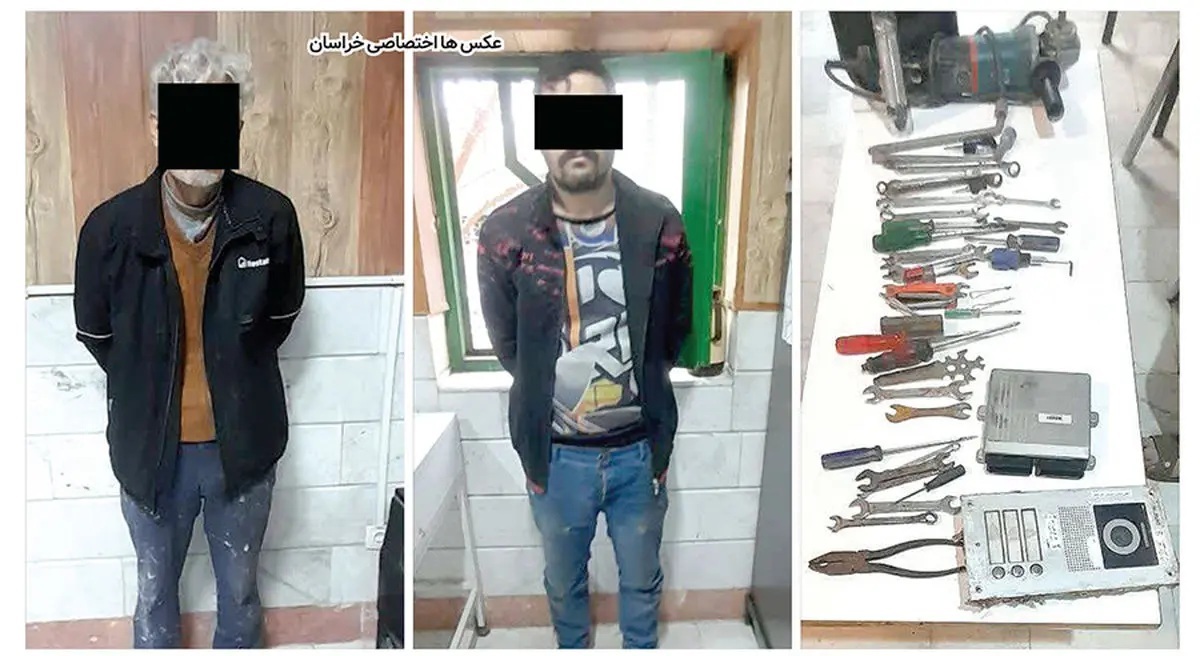 فرار پرماجرای سارقان حرفه‌ای در مشهد ناکام ماند + عکس
