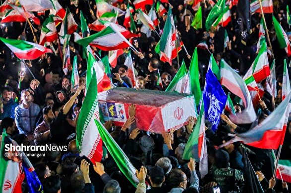 وداع مردم مشهد با پیکر مطهر شهید جنگ رمضان + فیلم (۲۲ فروردین ۱۴۰۵)