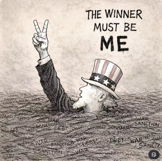 کاریکاتور‌های کنایه آمیز روزنامه چینی علیه دولت آمریکا در جنگ با ایران