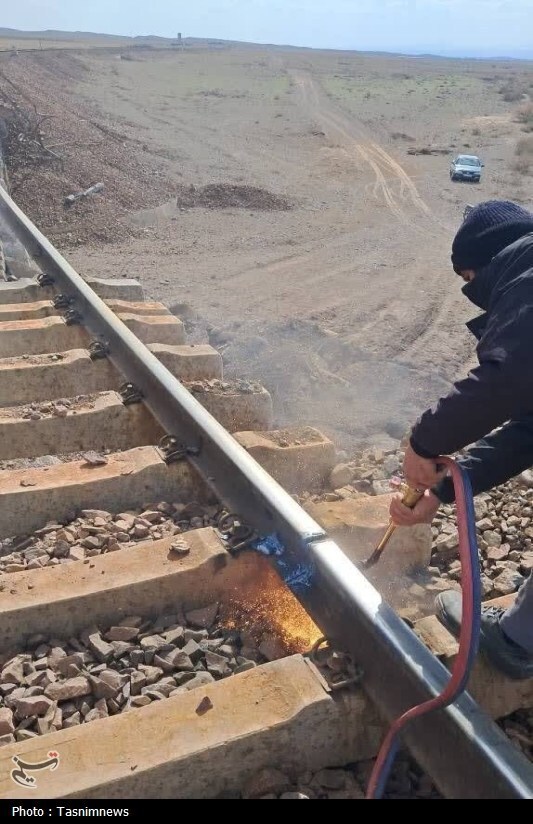 مرمت هر ۶ نقطه ریلی حملات آمریکایی-صهیونی + تصاویر