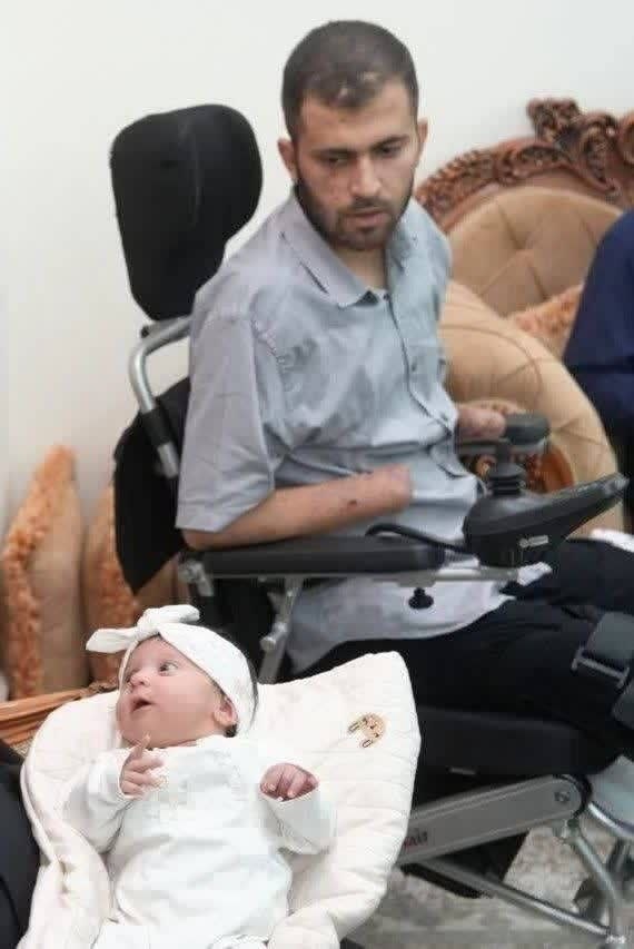 فداکاری پاسدار ۲۲ ساله پیش از دیدن نوزادش + عکس