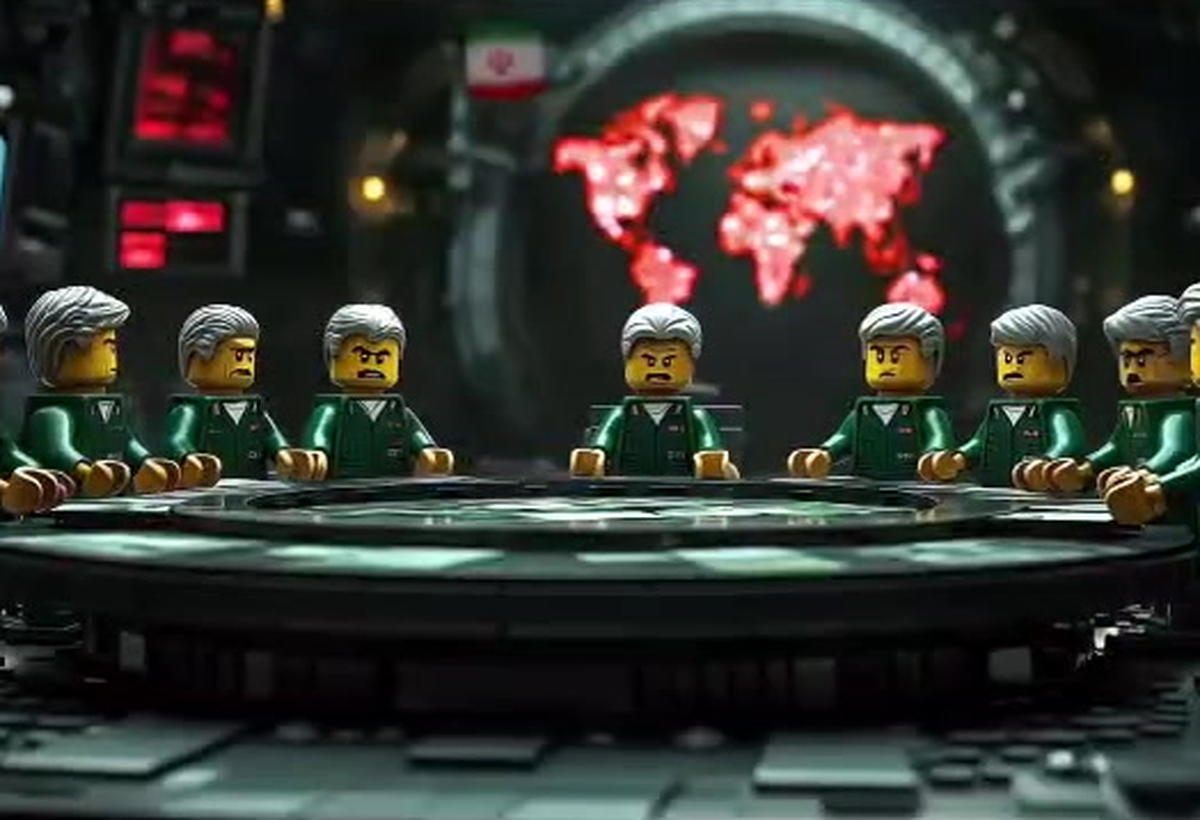 جدیدترین انیمیشن لِگویی از جنگ ایران و آمریکا منتشر شد | مقایسه جذاب تاریخ ایران و آمریکا + فیلم