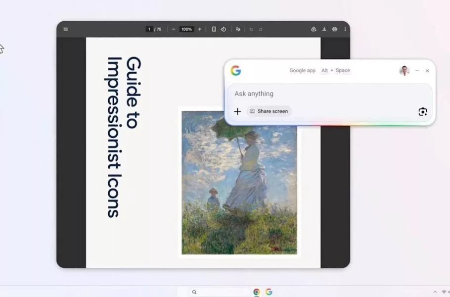 گوگل نوار ابزار جستجو برای ویندوز مشابه اسپات‌لایت منتشر کرد