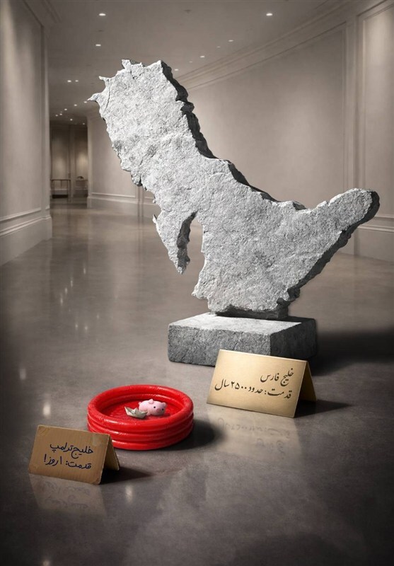 هنرمندی که خلیجی پلاستیکی برای ترامپ طراحی کرد