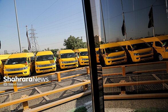 رونمایی از ۸۱ دستگاه ون جدید در مشهد