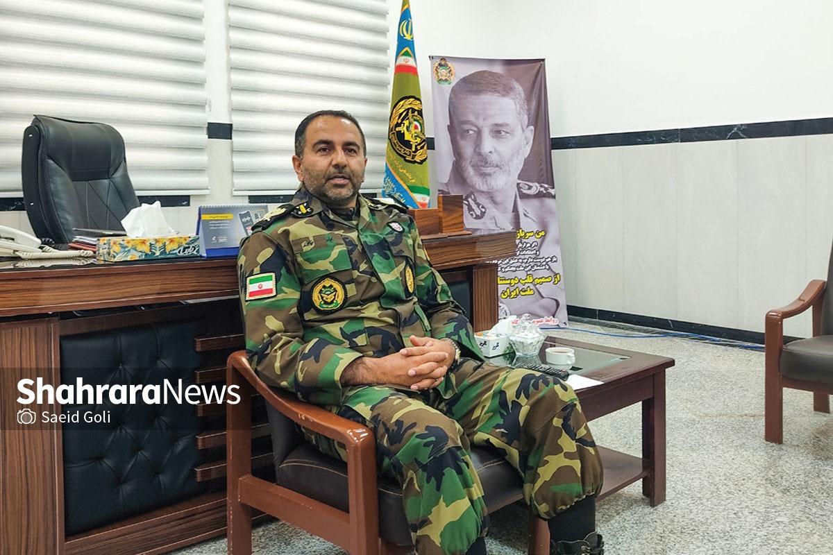 فرمانده قرارگاه منطقه‌ای شمال‌شرق نزاجا: ارتشیان؛ جان‌فدای مردم ایران هستند
