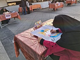 نقاشی دختران نوجوان مشهدی برای وطن| یاد دانش‌آموزان شهید مدرسه میناب گرامی داشته شد + فیلم