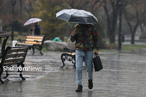 پیش‌بینی هواشناسی مشهد و خراسان رضوی، امروز (چهارشنبه، ۵ فروردین ۱۴۰۵) | رگبار باران، رعدوبرق و تگرگ متناوب تا پایان هفته در استان