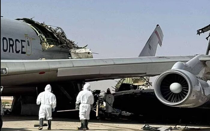 یک فروند هواپیمای E-۳ (آواکس) آمریکا منهدم شد (۹ فروردین ۱۴۰۵) + تصاویر