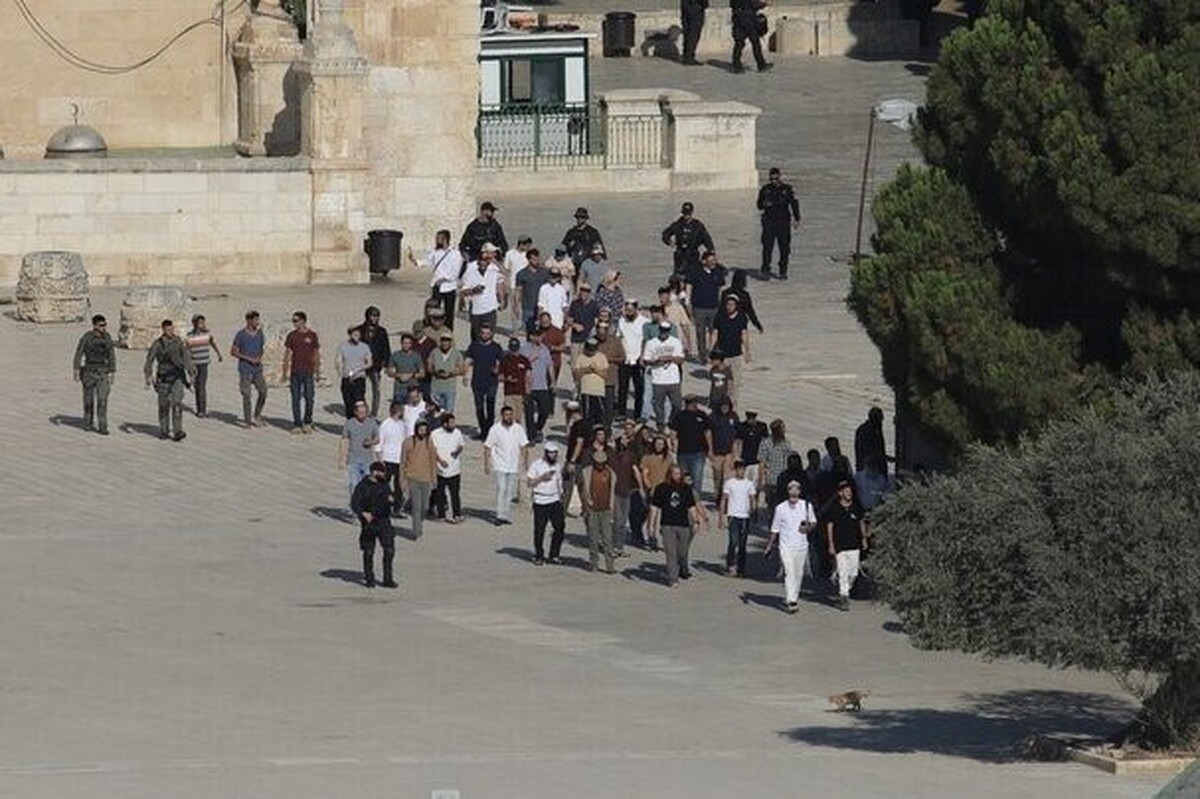 اقدام تحریک‌آمیز صهیونیست‌ها در سالگرد اشغال فلسطین | یورش صد‌ها شهرک‌نشین به مسجدالاقصی