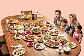 غافل از قدر غذا | برداشتن اضافه غذای خود در محیط‌های عمومی رفتاری منطقی برای جلوگیری از اسراف است
