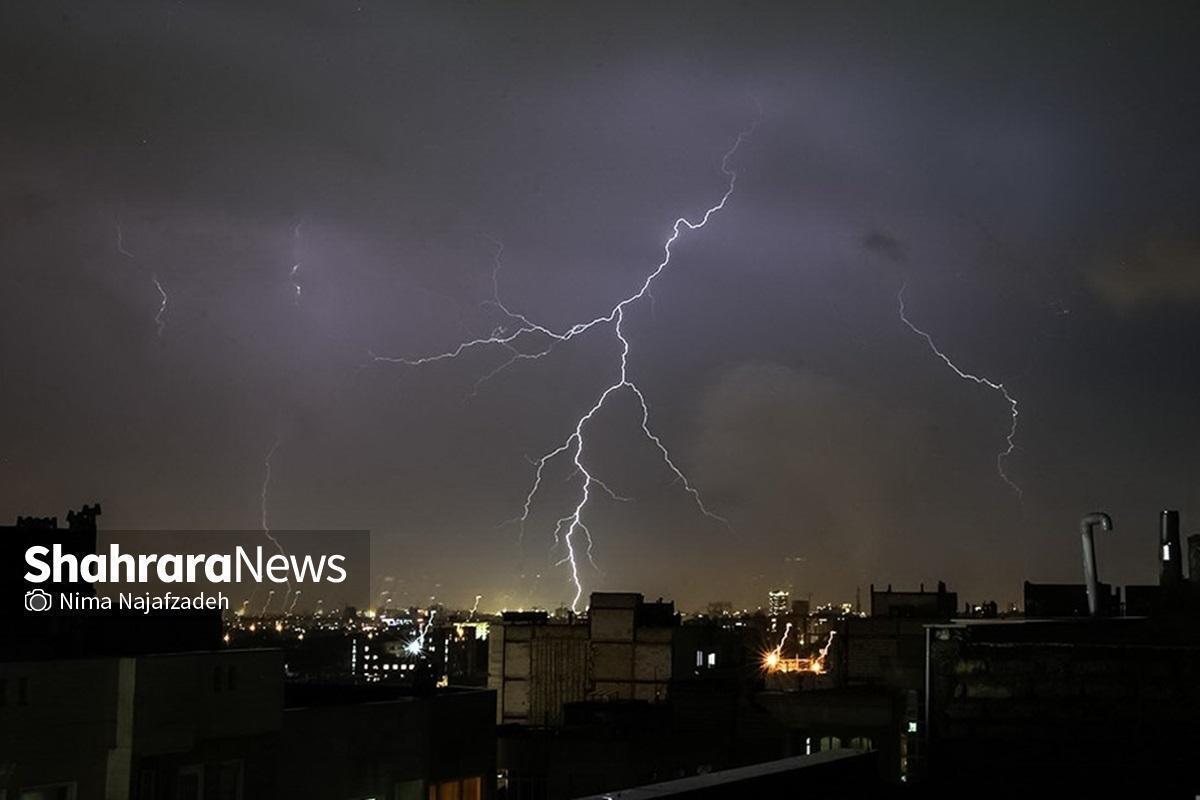 قطع برق برخی نواحی مشهد در پی طوفان امروز (۲۴ اردیبهشت ۱۴۰۵)