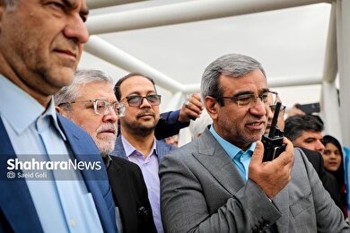 گزارش تصویری | آغاز عملیات اجرایی بزرگراه سیدالشهدا و بازدید از تصفیه‌خانه پرکندآباد با حضور استاندار خراسان رضوی