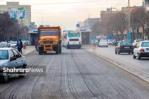 اقدامات ویژه مدیریت‌شهری مشهد برای اتمام بهسازی خسارات دی‌ماه ۱۴۰۴ | آغاز تعمیر مسیر اتوبوس‌های بی‌آرتی طبرسی، از امروز
