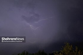 عکس‌هایی از رعدوبرق آسمان مشهد (۶ اردیبهشت ۱۴۰۵)