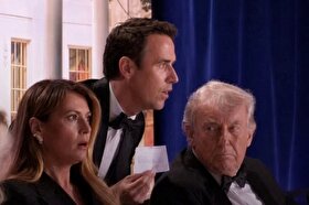 تیراندازی در ضیافت شام خبرنگاران کاخ سفید | تیم های امنیتی ترامپ را از صحنه خارج کردند + عکس و فیلم