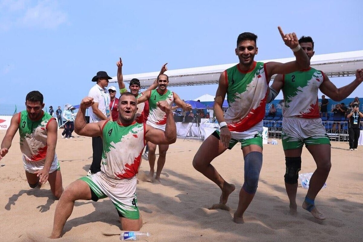 قهرمانی کبدی‌بازان ساحلی ایران در بازی‌های آسیایی سانیا