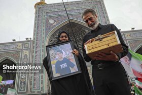 مادر ماکان نصیری: به داشتن عنوان «مادر شهید» افتخار می‌کنم + فیلم