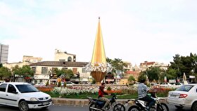 رونمایی از المان «ده دی» در میدان ده‌ دی مشهد