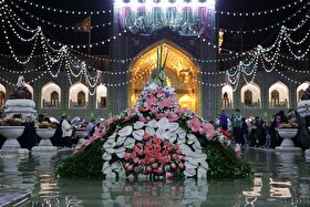 ویدئو | وقتی گل‌ها به زیارت آمدند