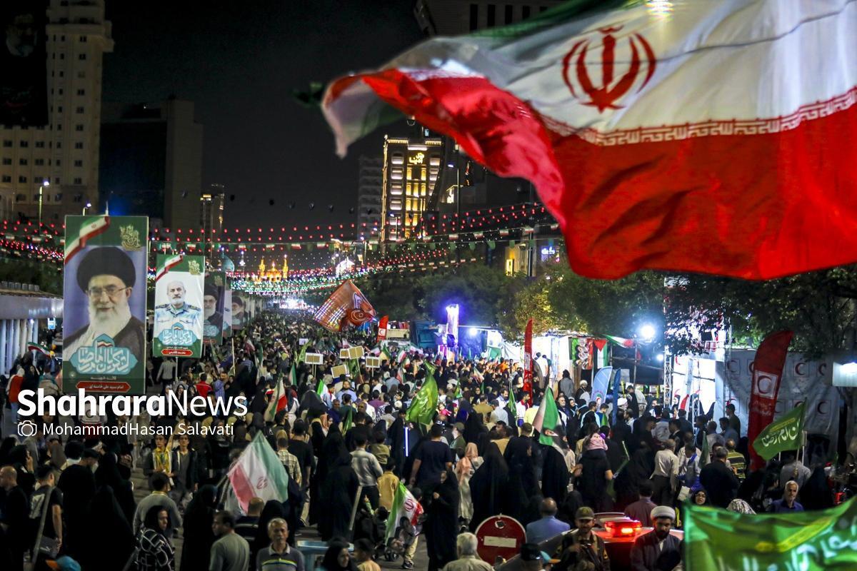 برگزاری اجتماع بزرگ «لشکریان امام رضا (ع)» در مشهد | حضور چهره‌های هنری و ورزشی در شب میلاد امام رضا (ع)+ فیلم