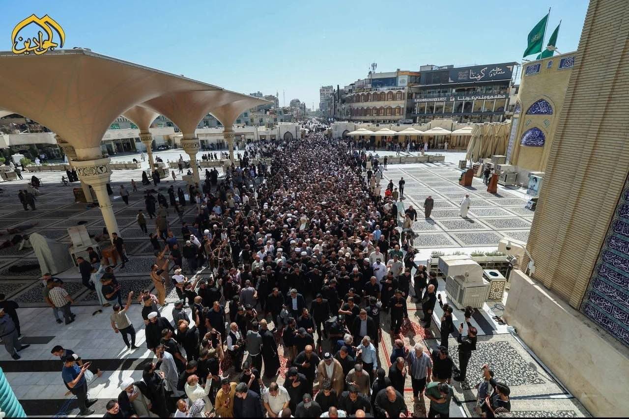 عکس‌هایی از مراسم تشییع پیکر آیت الله شیخ محمد اسحاق فیاض در کاظمین