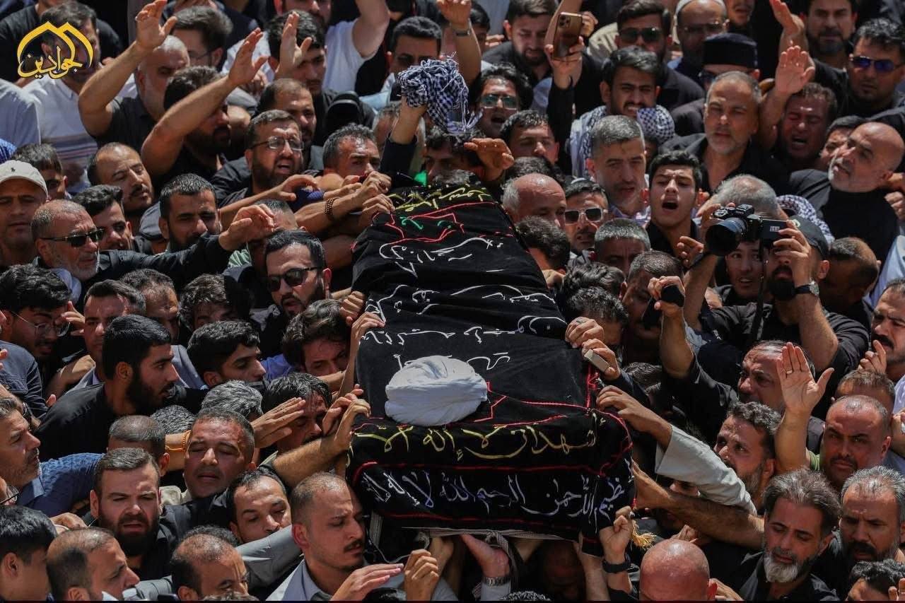 عکس‌هایی از مراسم تشییع پیکر آیت الله شیخ محمد اسحاق فیاض در کاظمین