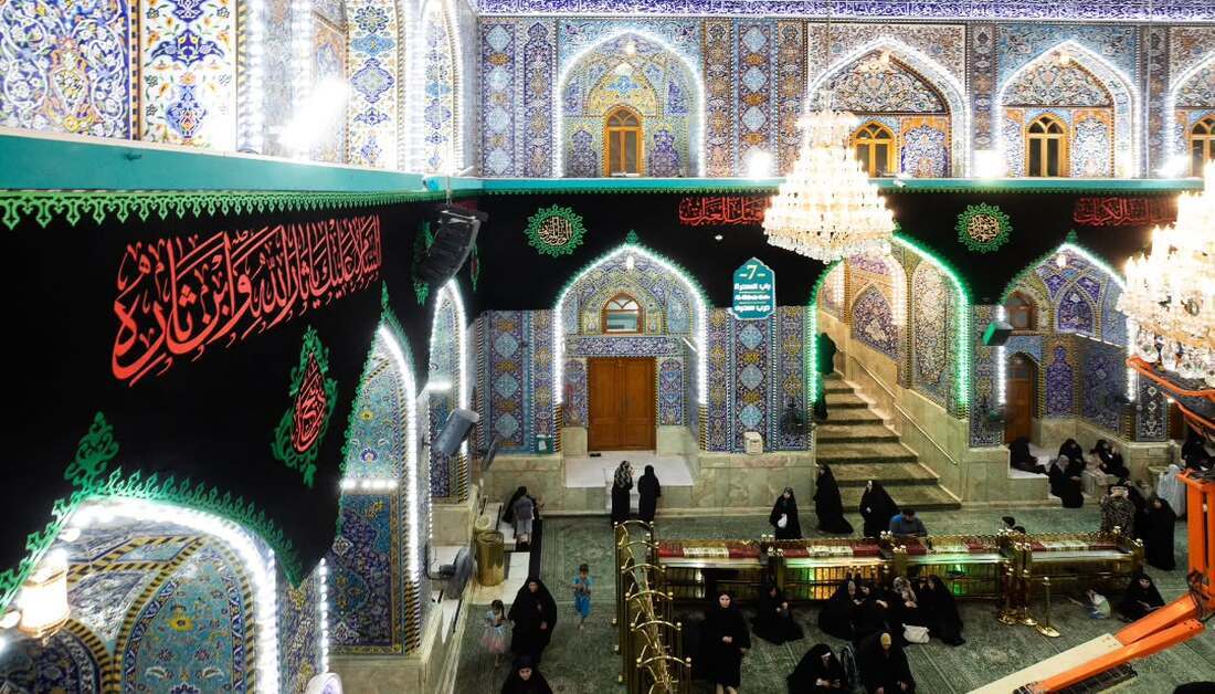 حرم امام حسین (ع) در آستانه محرم سیاه‌پوش شد (۲۲ خرداد ۱۴۰۵)