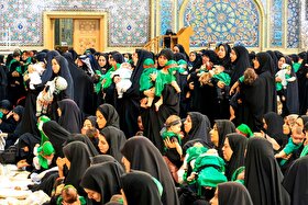 سوگواره کودکان شهید جنگ تحمیلی سوم در حرم مطهر رضوی | علی‌اصغرها هنوز مظلوم‌اند