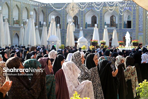 صبح بندگی در آستان رضا (ع) | روایتی از نماز عید سعید قربان در حرم مطهر رضوی (چهارشنبه ۶ خرداد ۱۴۰۵) + فیلم