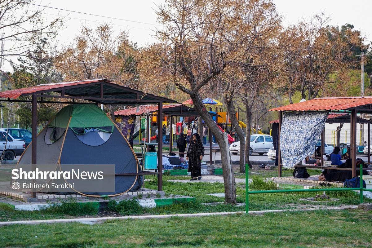 آماده‌سازی ۱۶ مرکز اسکان موقت در پارک‌ها توسط سازمان پارک‌ها و فضای سبز شهرداری مشهد