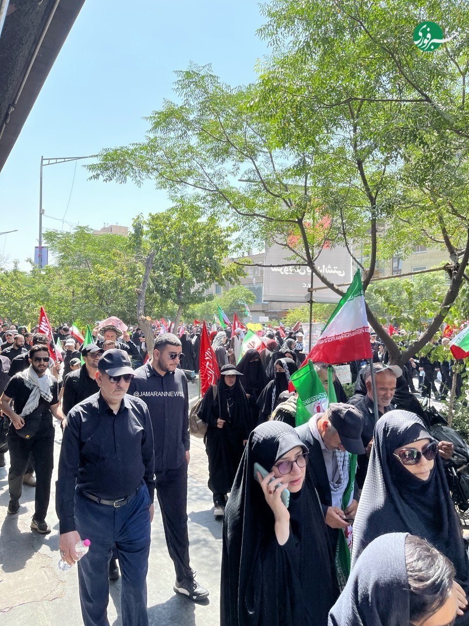حماسه بدرقه | لحظه به لحظه با مراسم باشکوه تشییع پیکر رهبر شهید انقلاب در تهران (۱۵ تیر ۱۴۰۵) + عکس و فیلم حماسه بدرقه | لحظه به لحظه با مراسم باشکوه تشییع پیکر رهبر شهید انقلاب در تهران (۱۵ تیر ۱۴۰۵) + عکس و فیلم